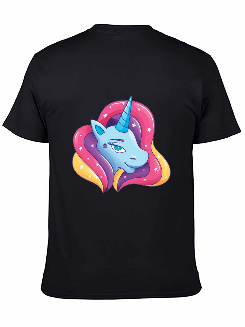 Unicorn Graphic Black T-Shirt