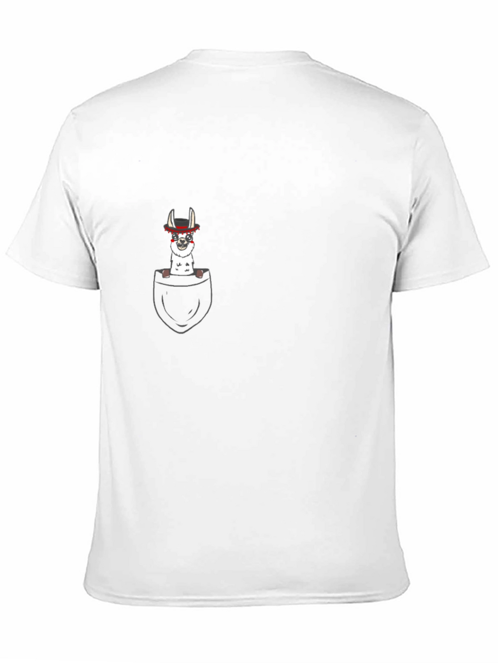 Pocket Llama T-Shirt - Funny Animal Tee