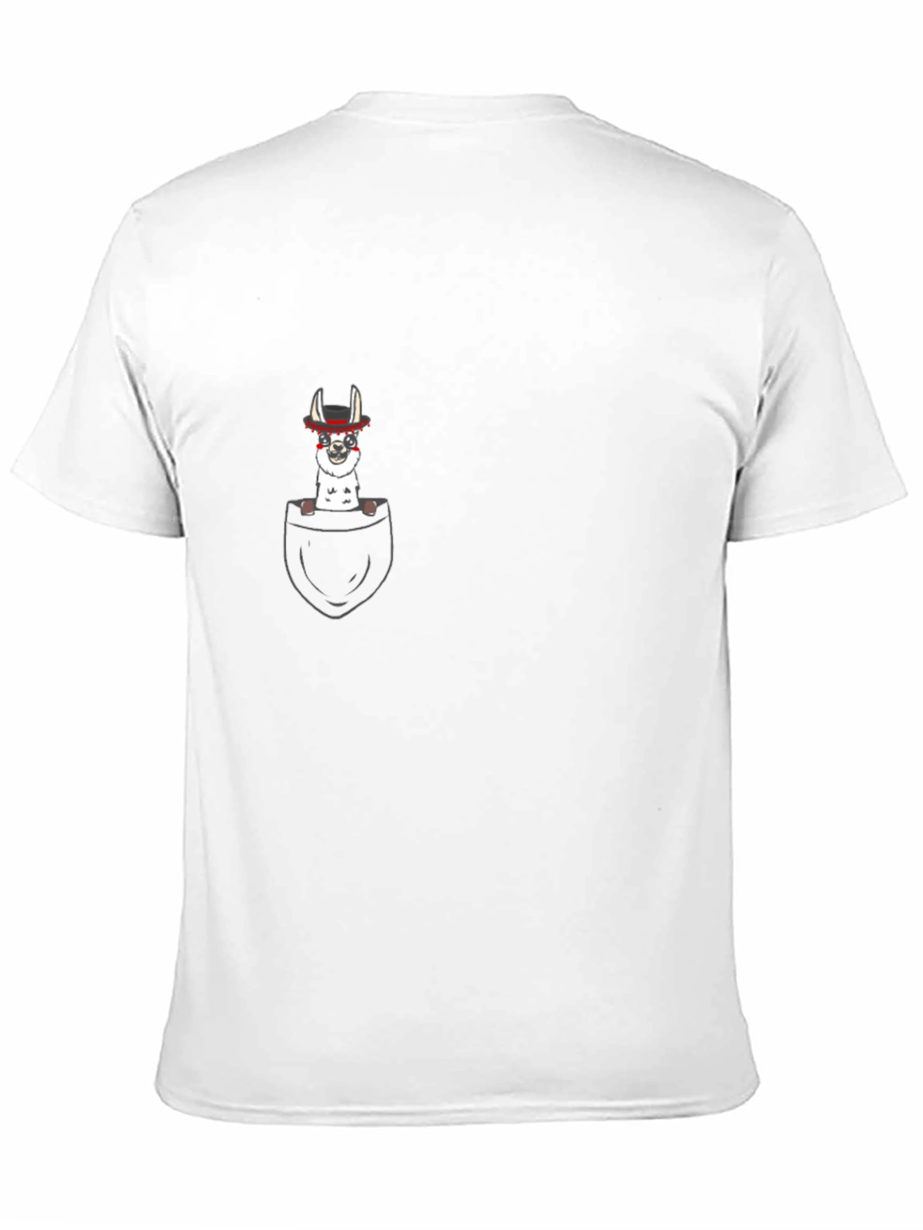 Pocket Llama T-Shirt - Funny Animal Tee