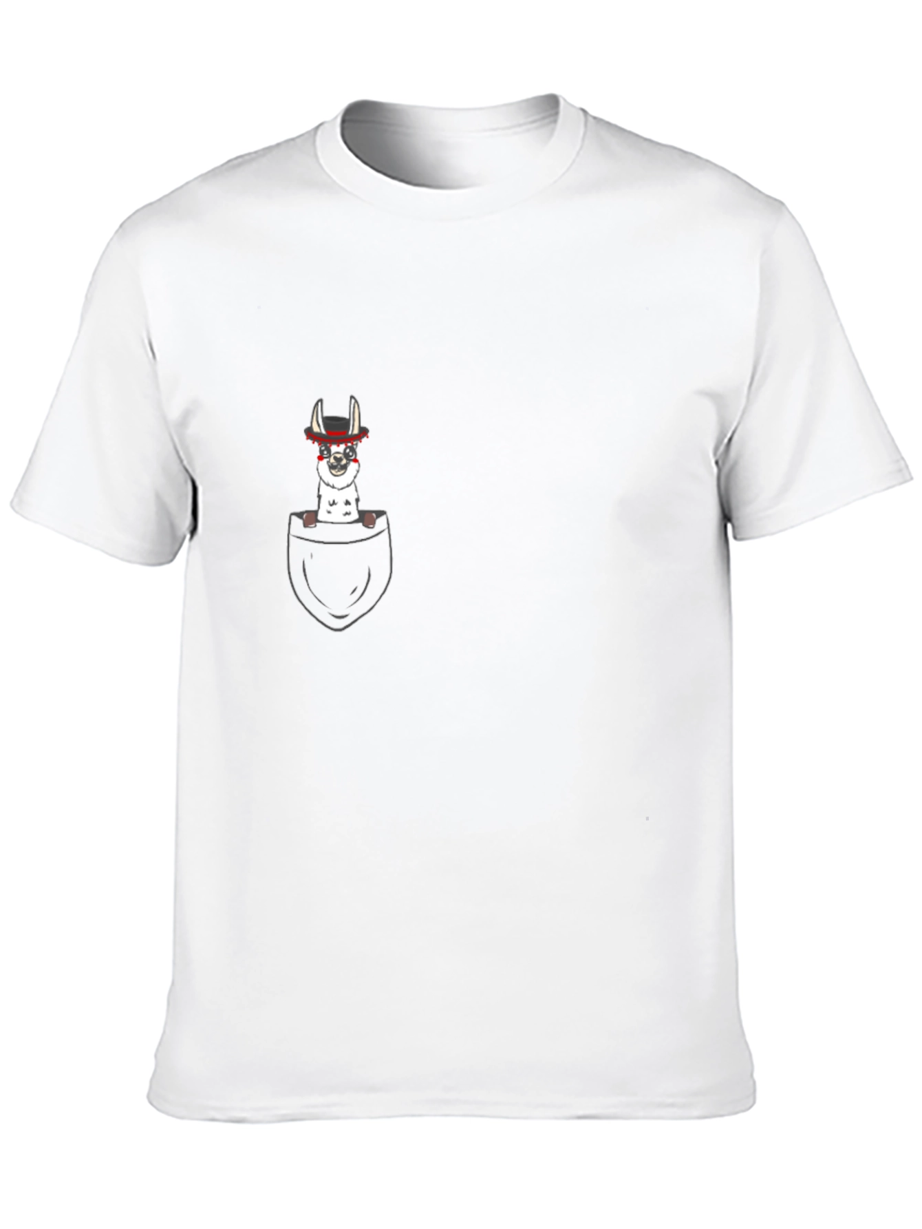 Pocket Llama T-Shirt - Funny Animal Tee