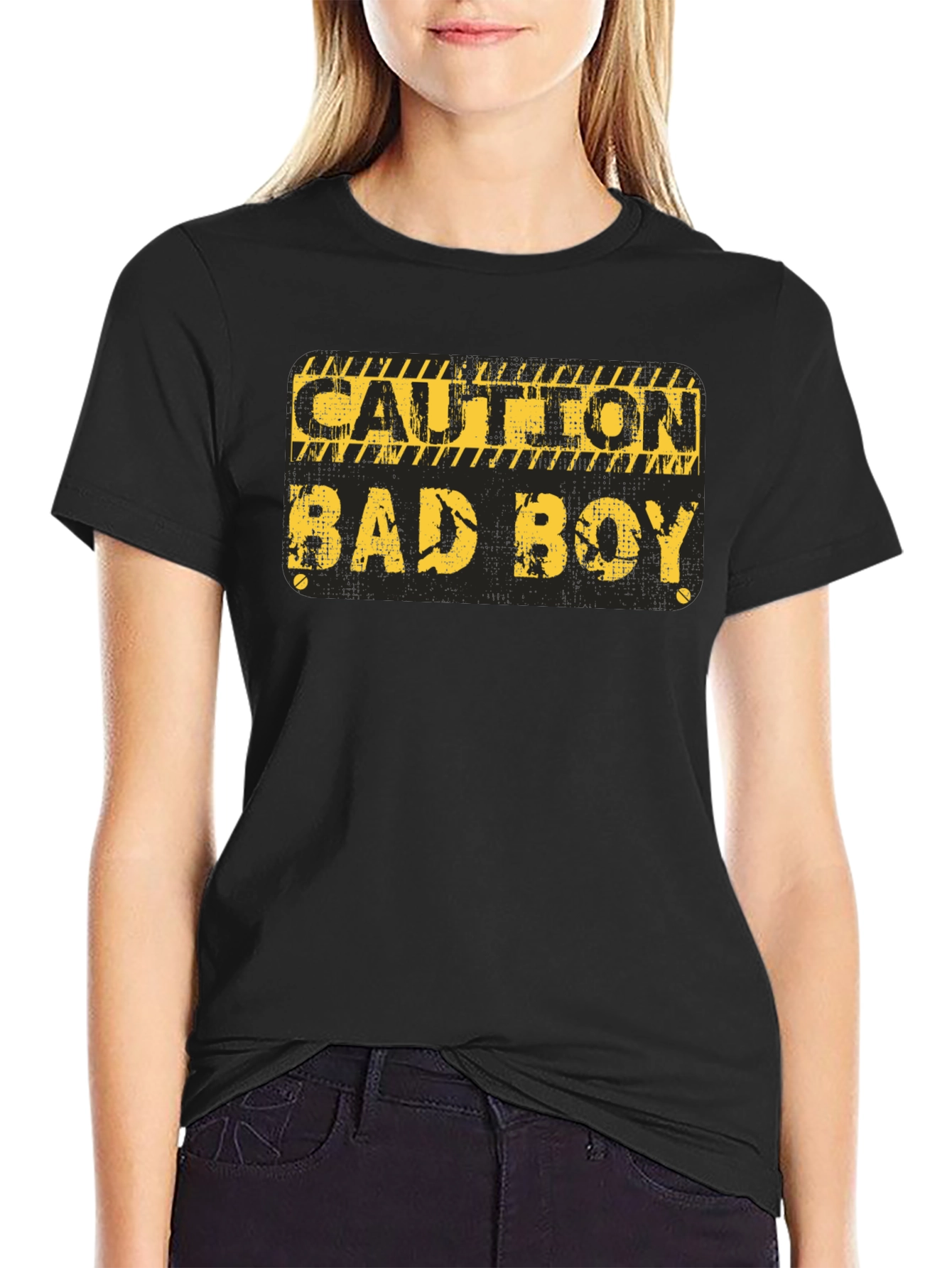 Caution Bad Boy Graphic T-Shirt