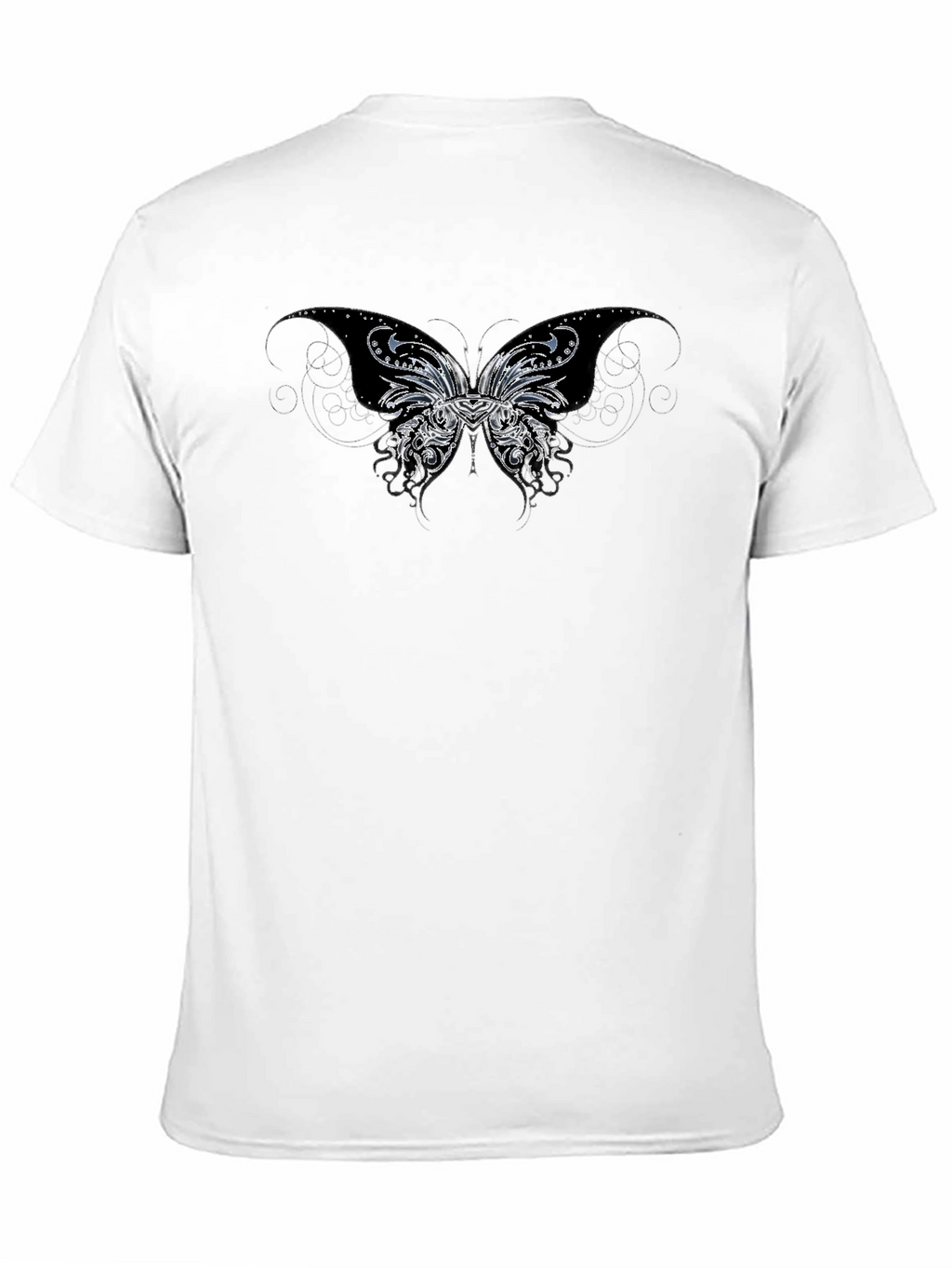 Butterfly Graphic T-Shirt - Black Casual Tee