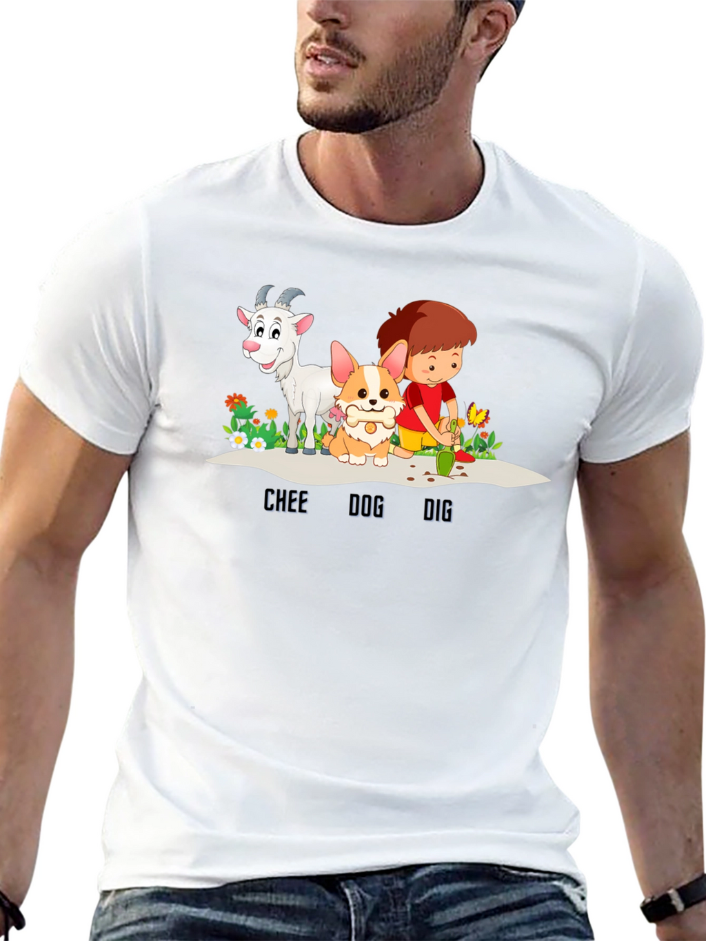 Chee Dog Dig Graphic T-Shirt