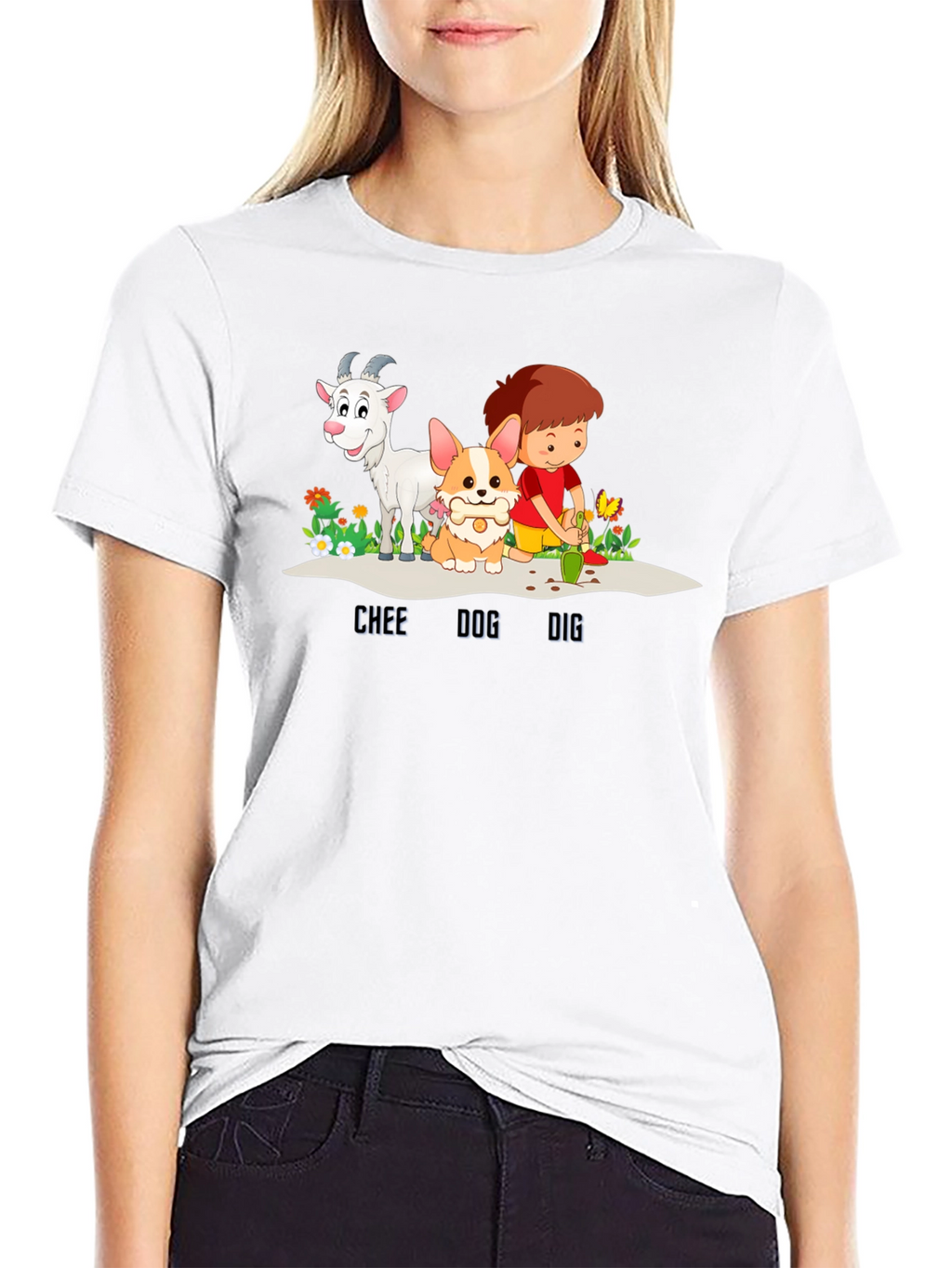 Chee Dog Dig Graphic T-Shirt