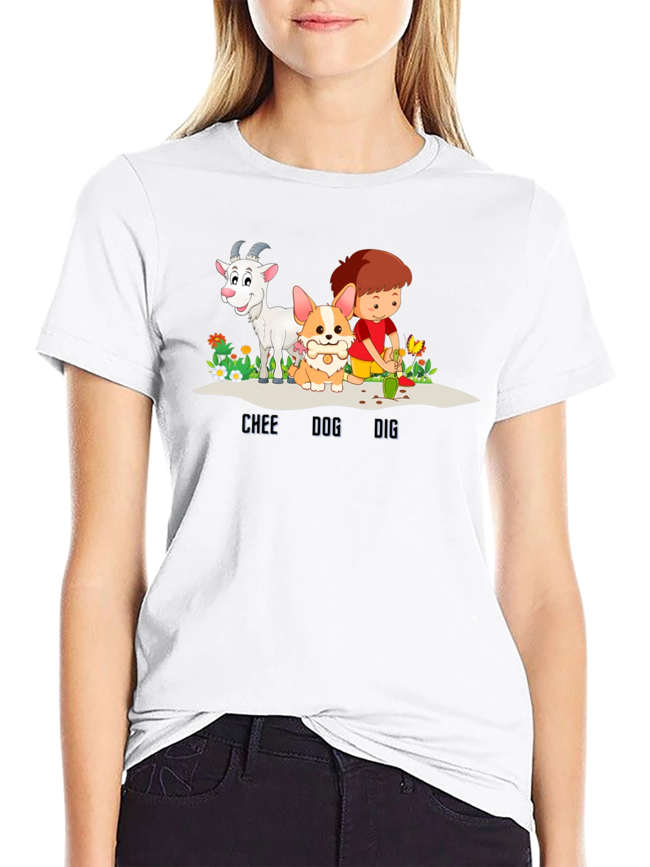 Chee Dog Dig Graphic T-Shirt