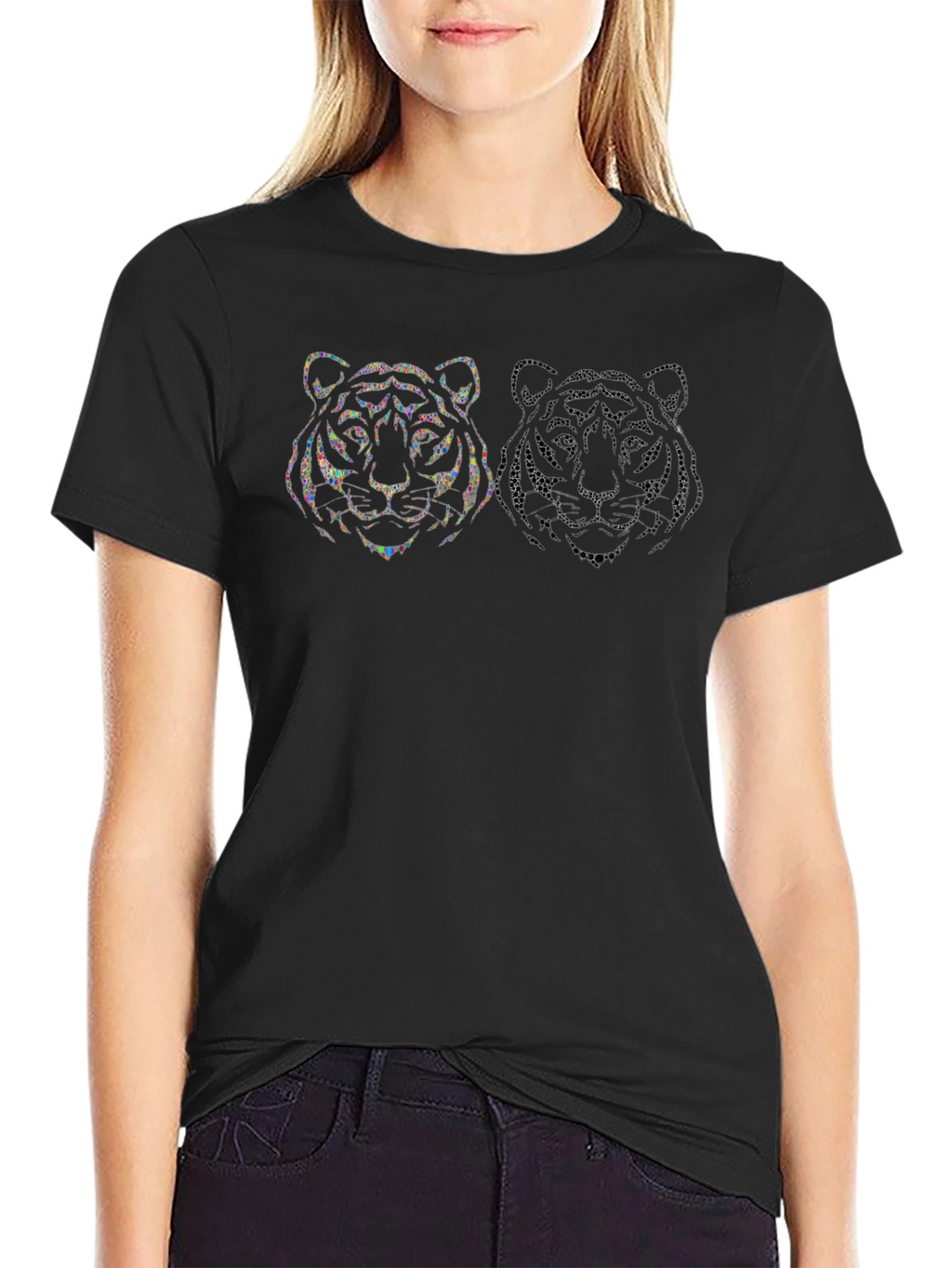 Tiger Graphic Black T-Shirt - Mens