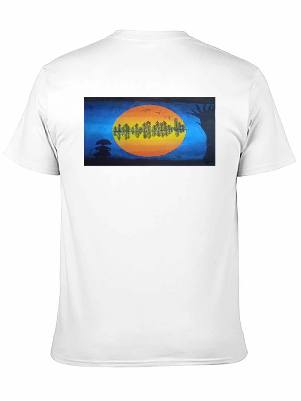 Natures Reflection Black T-Shirt