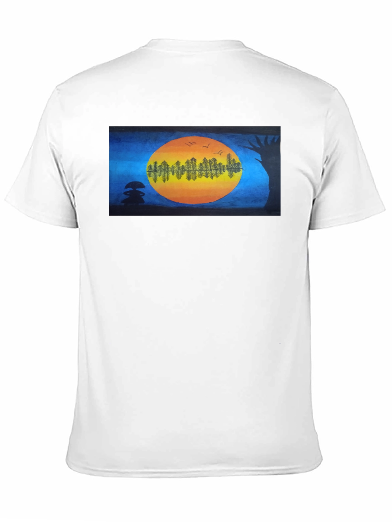 Natures Reflection Black T-Shirt