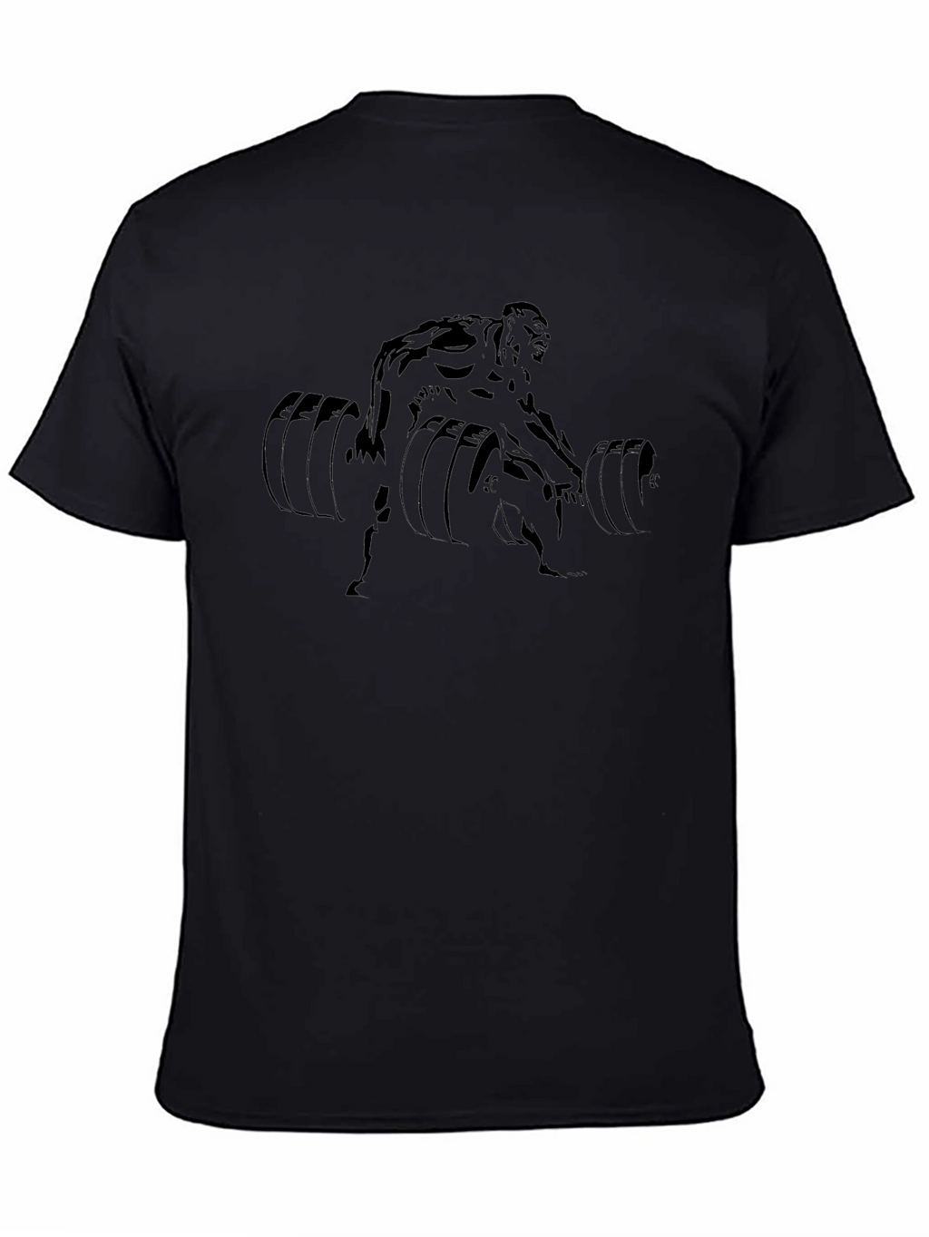 Weightlifter Graphic Black T-Shirt | Gym Apparel