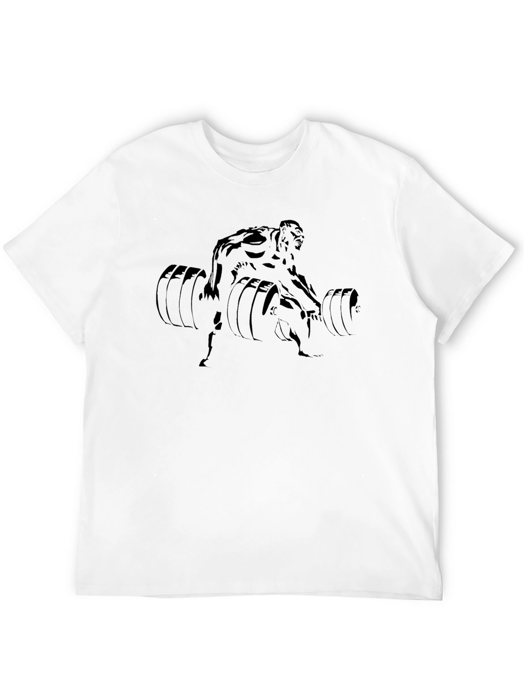 Weightlifter Graphic Black T-Shirt | Gym Apparel