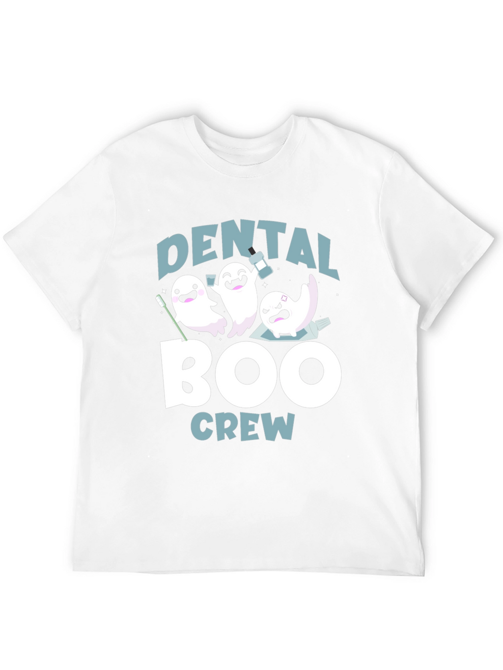Dental Boo Crew T-Shirt Halloween Dentist Tee