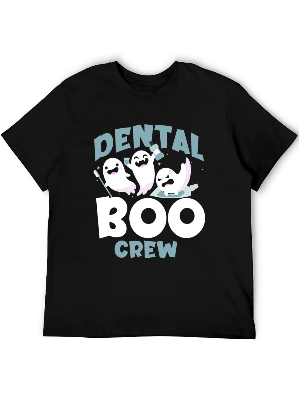 Dental Boo Crew T-Shirt Halloween Dentist Tee