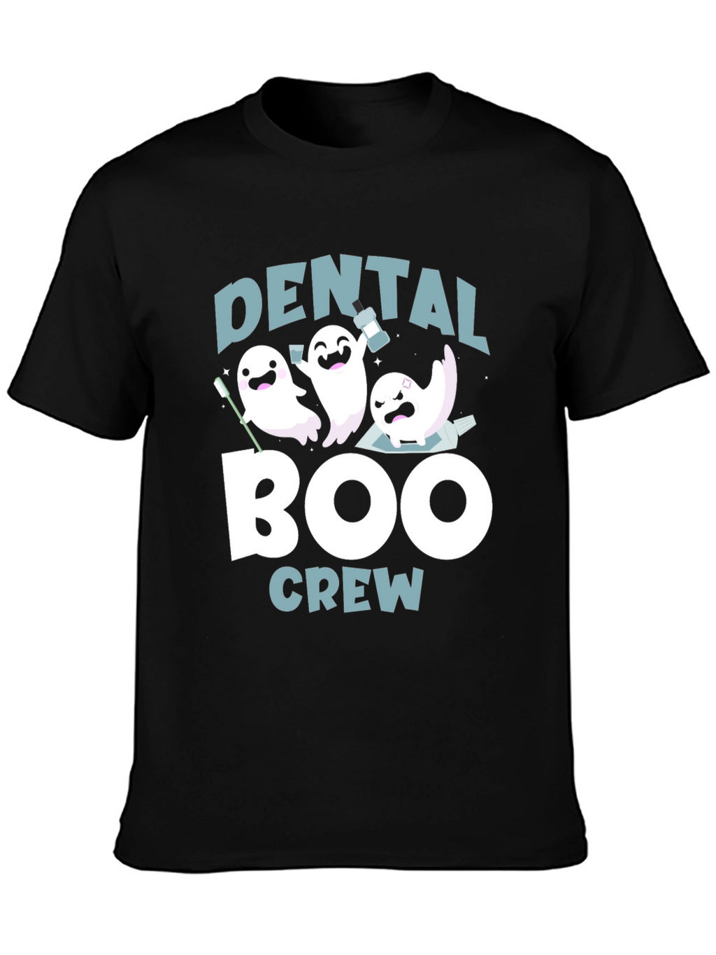 Dental Boo Crew T-Shirt Halloween Dentist Tee