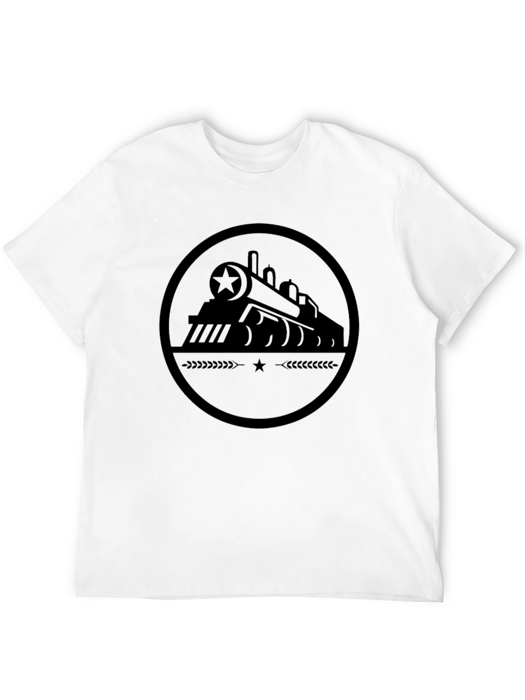Train Graphic Black T-Shirt