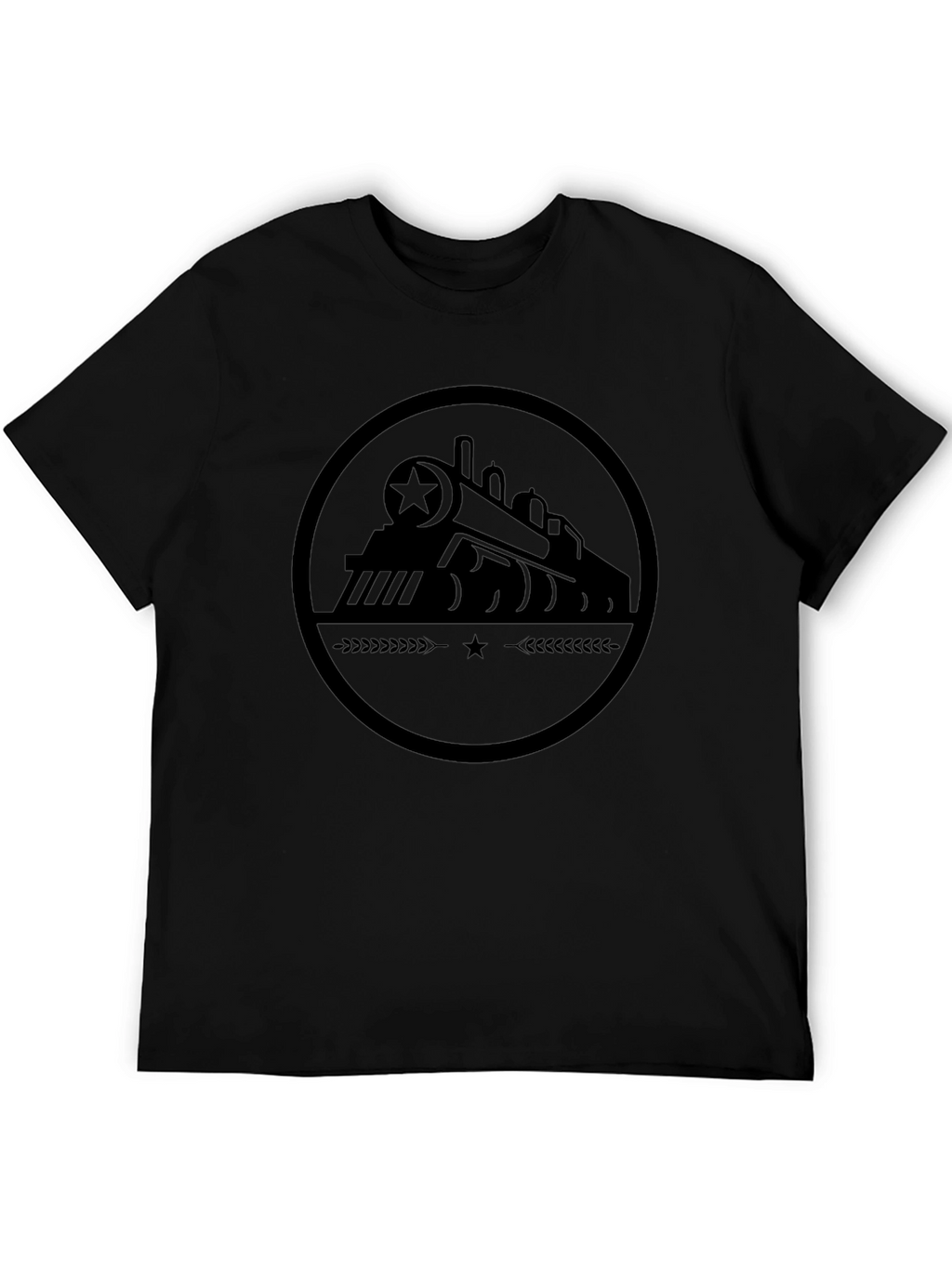 Train Graphic Black T-Shirt