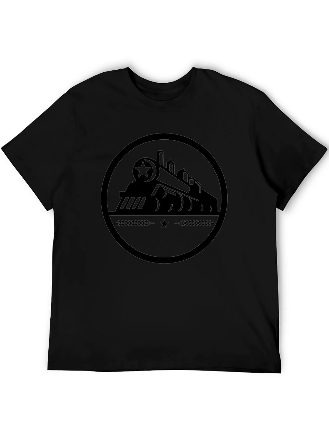 Train Graphic Black T-Shirt