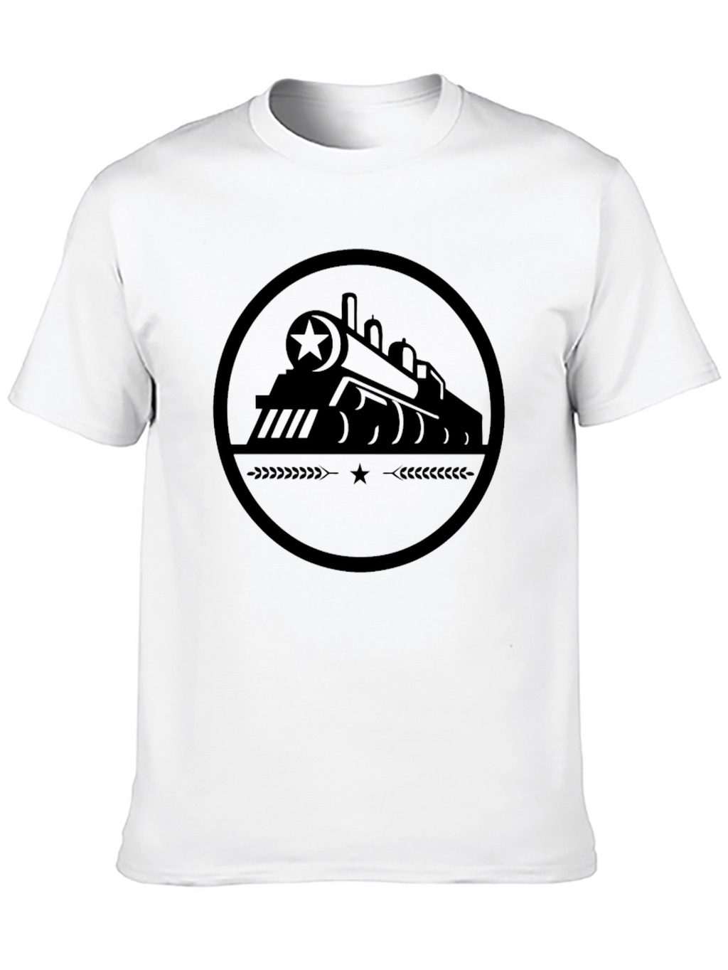 Train Graphic Black T-Shirt