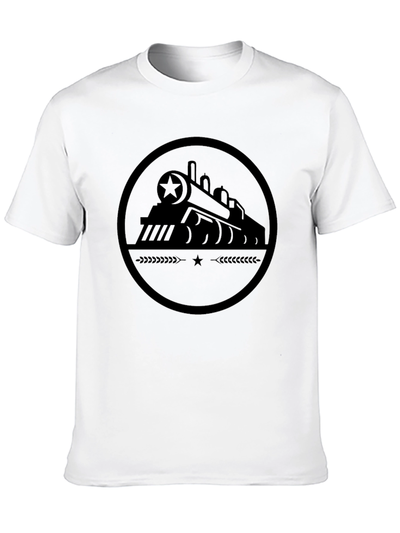 Train Graphic Black T-Shirt