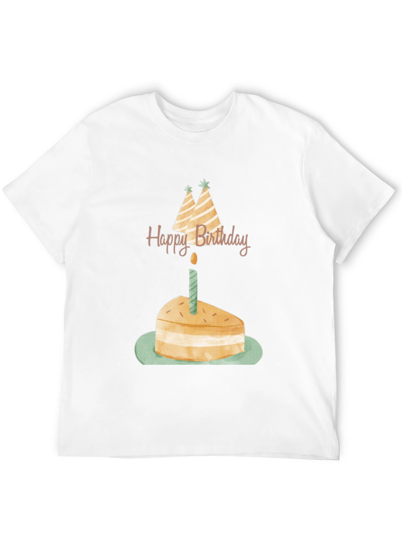 Birthday Cake Graphic Tee - Unisex Black T-Shirt