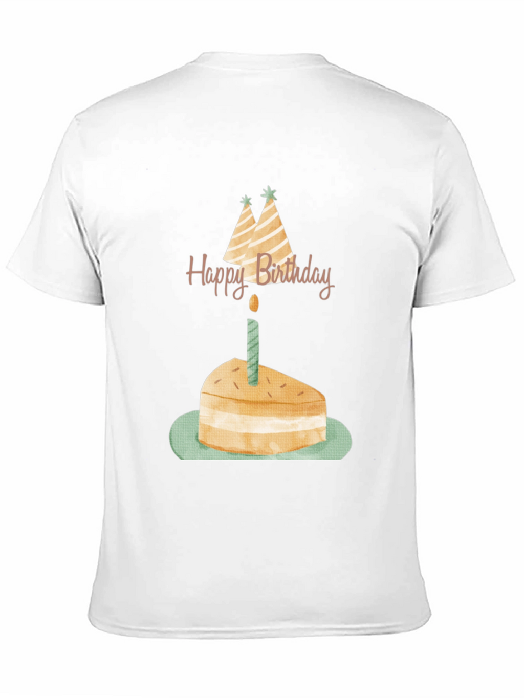 Birthday Cake Graphic Tee - Unisex Black T-Shirt