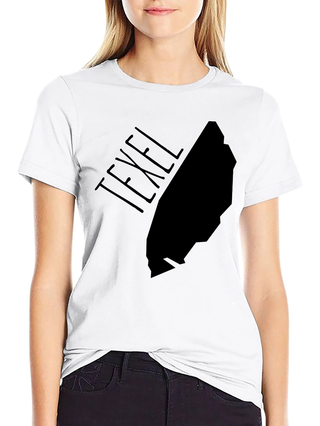 Texel Island Graphic Tee - Black Cotton T-Shirt