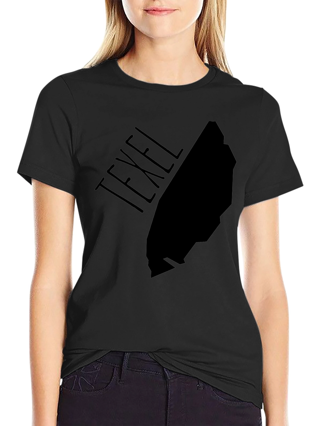 Texel Island Graphic Tee - Black Cotton T-Shirt