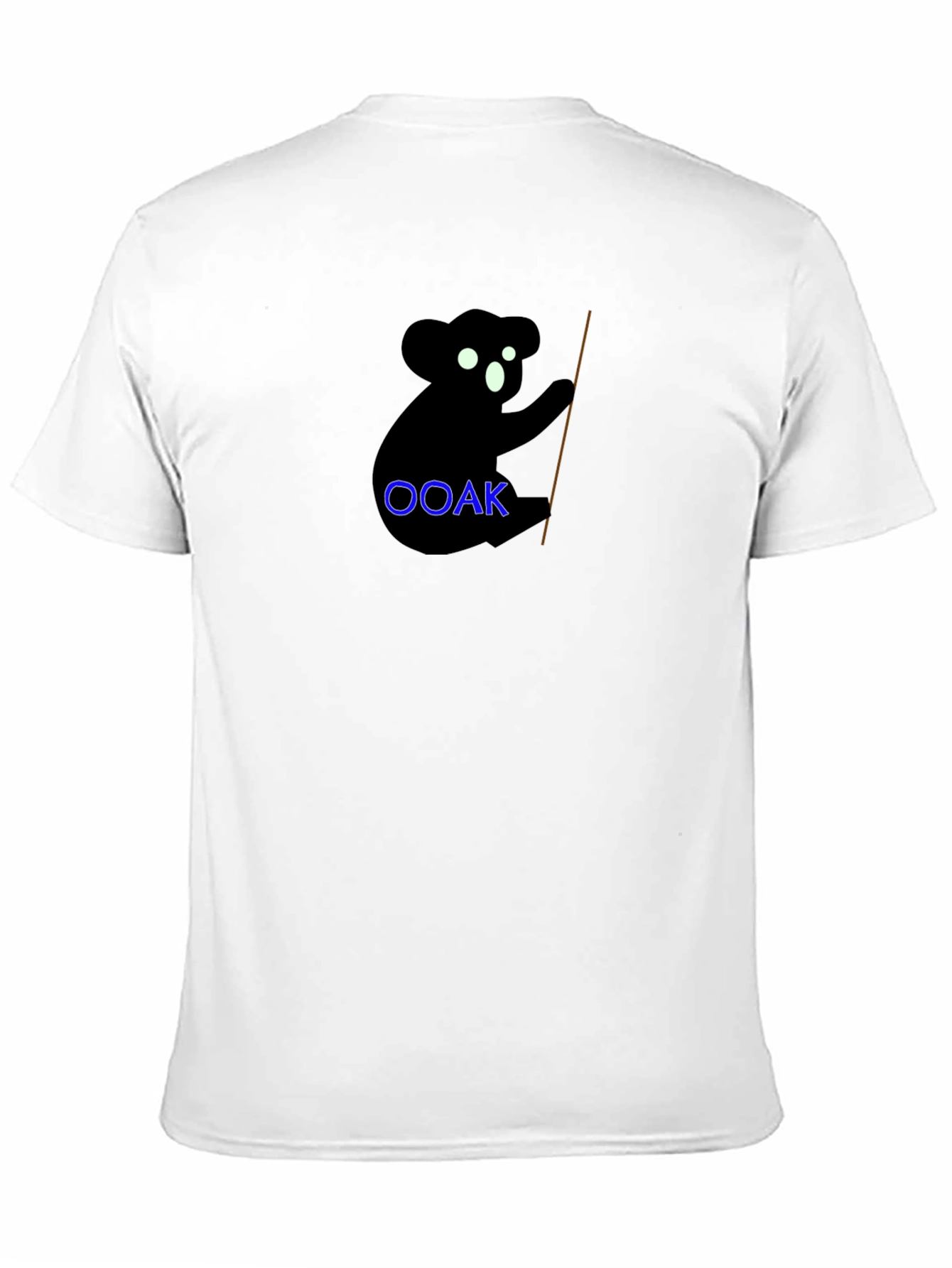Koala OOAK Black Graphic Tee - Unique & Stylish