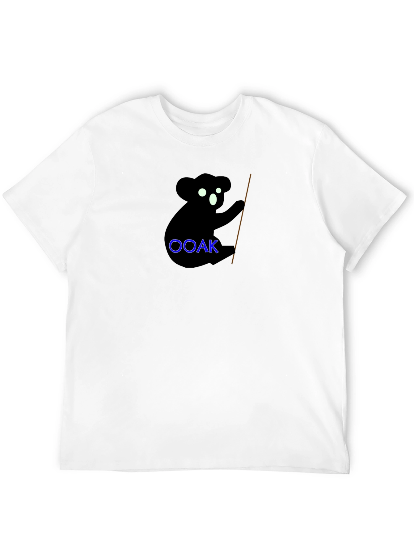 Koala OOAK Black Graphic Tee - Unique & Stylish