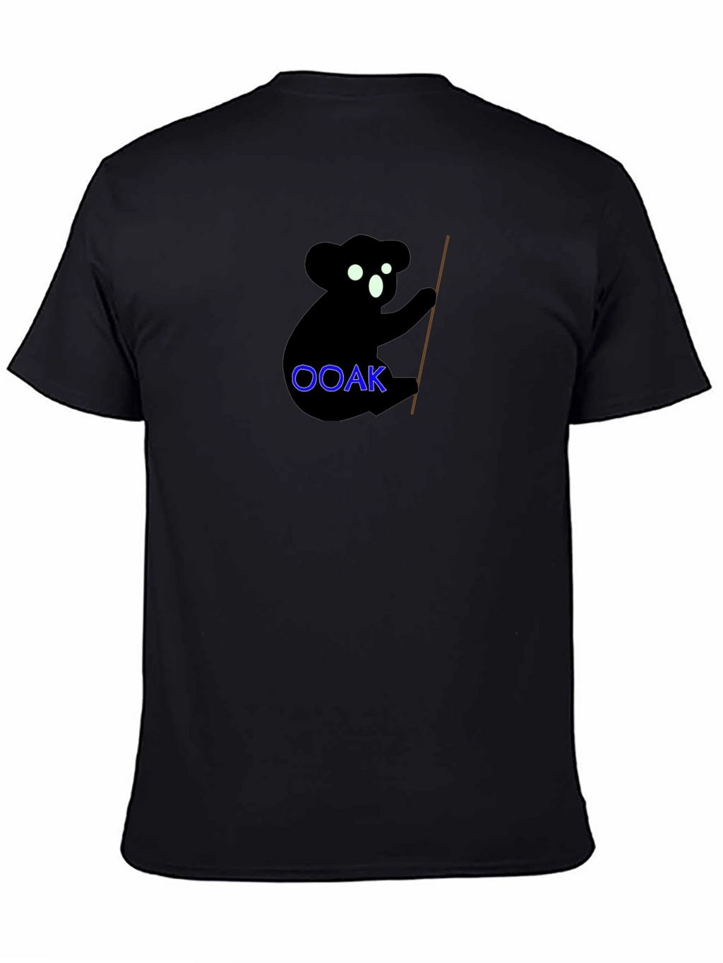 Koala OOAK Black Graphic Tee - Unique & Stylish