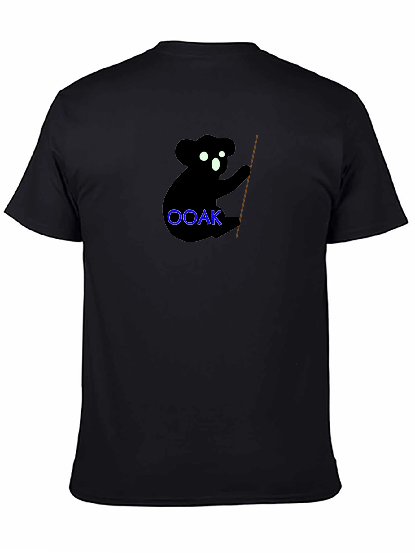 Koala OOAK Black Graphic Tee - Unique & Stylish