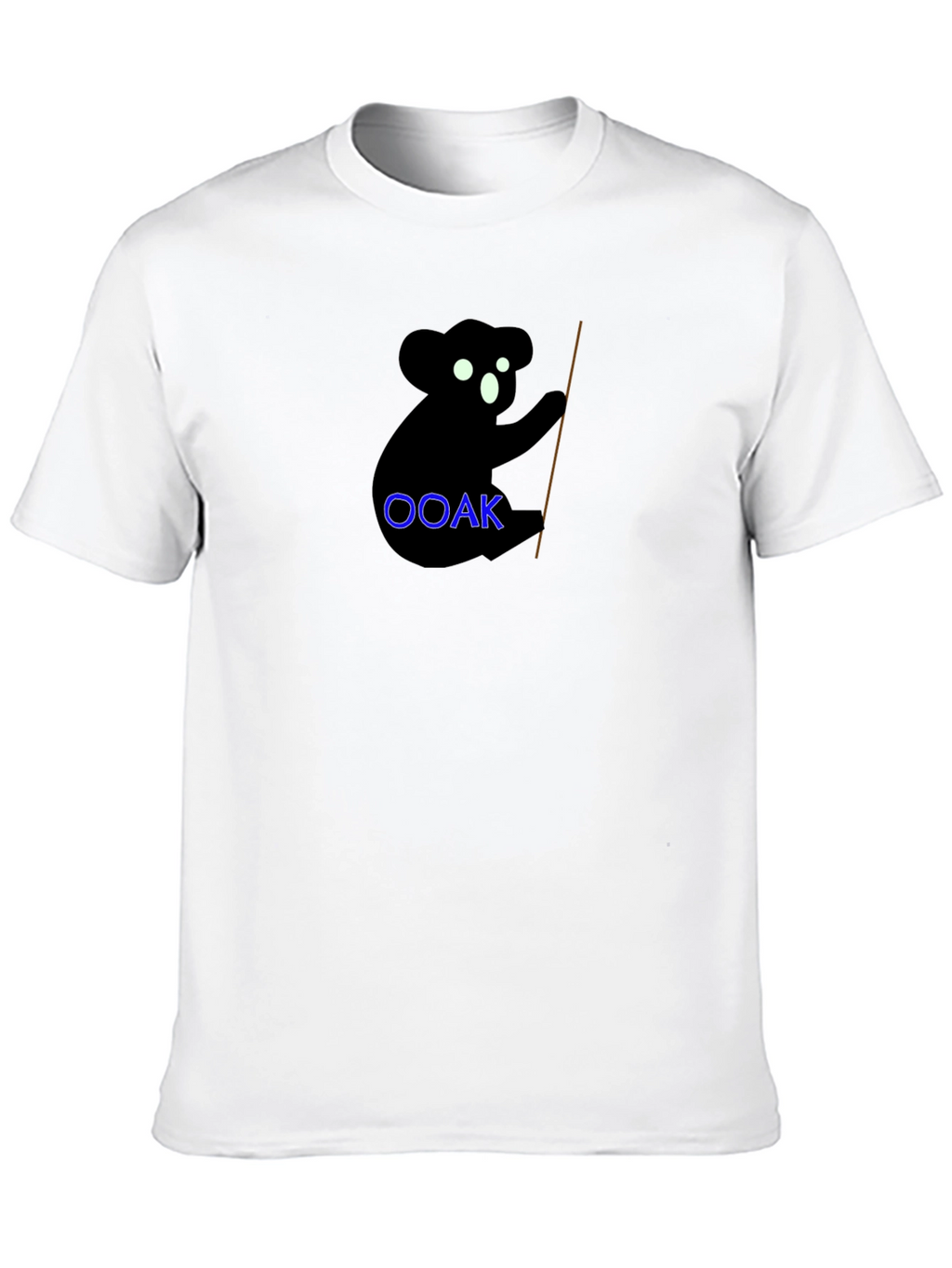 Koala OOAK Black Graphic Tee - Unique & Stylish