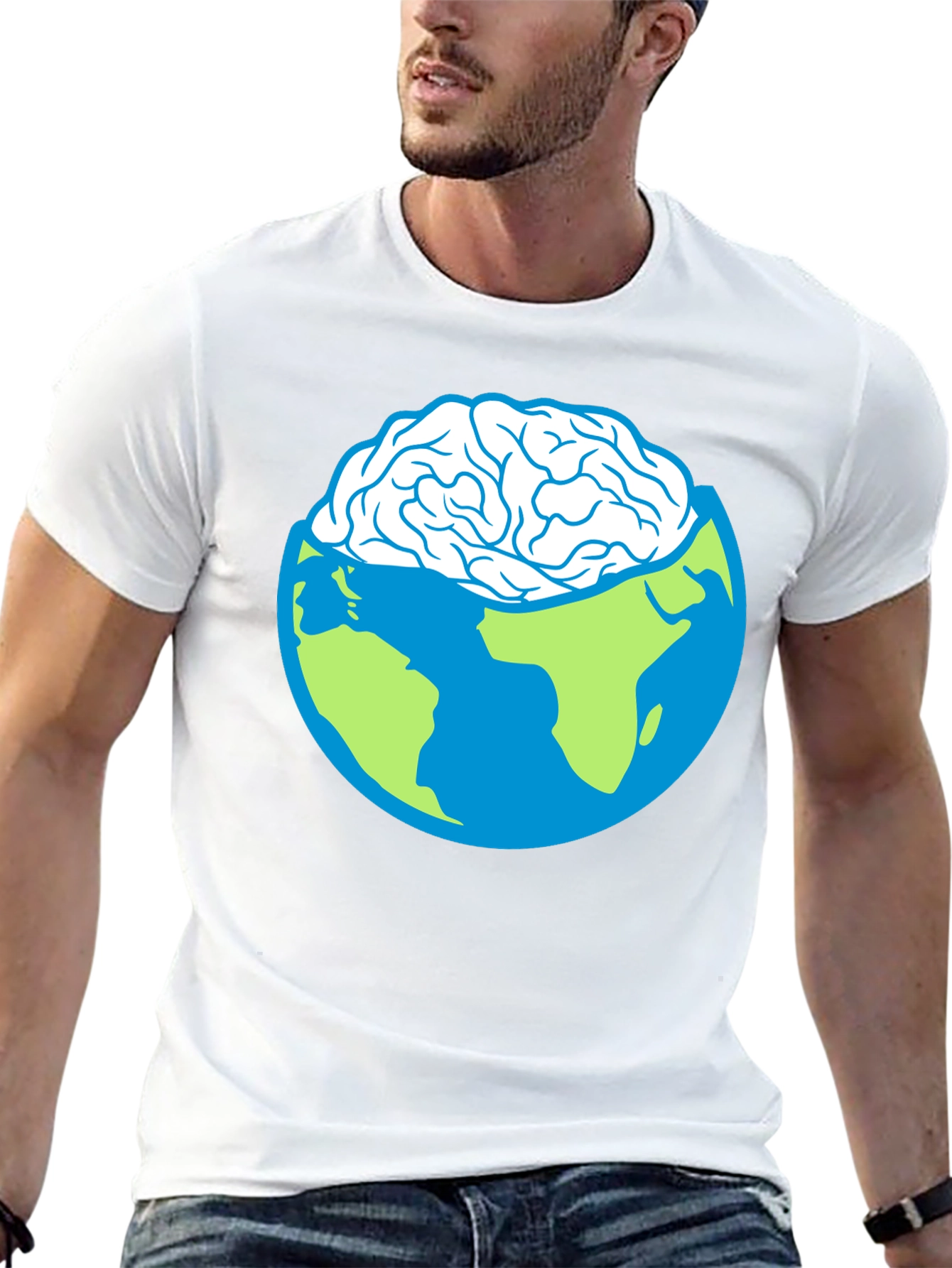 Earth Brain Graphic T-Shirt