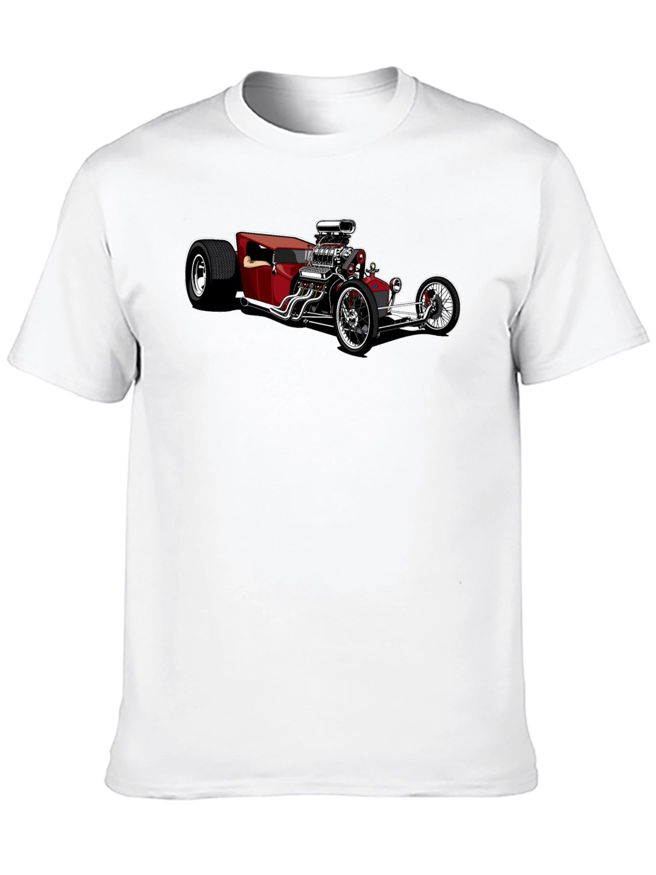 Hot Rod Car Graphic Black T-Shirt