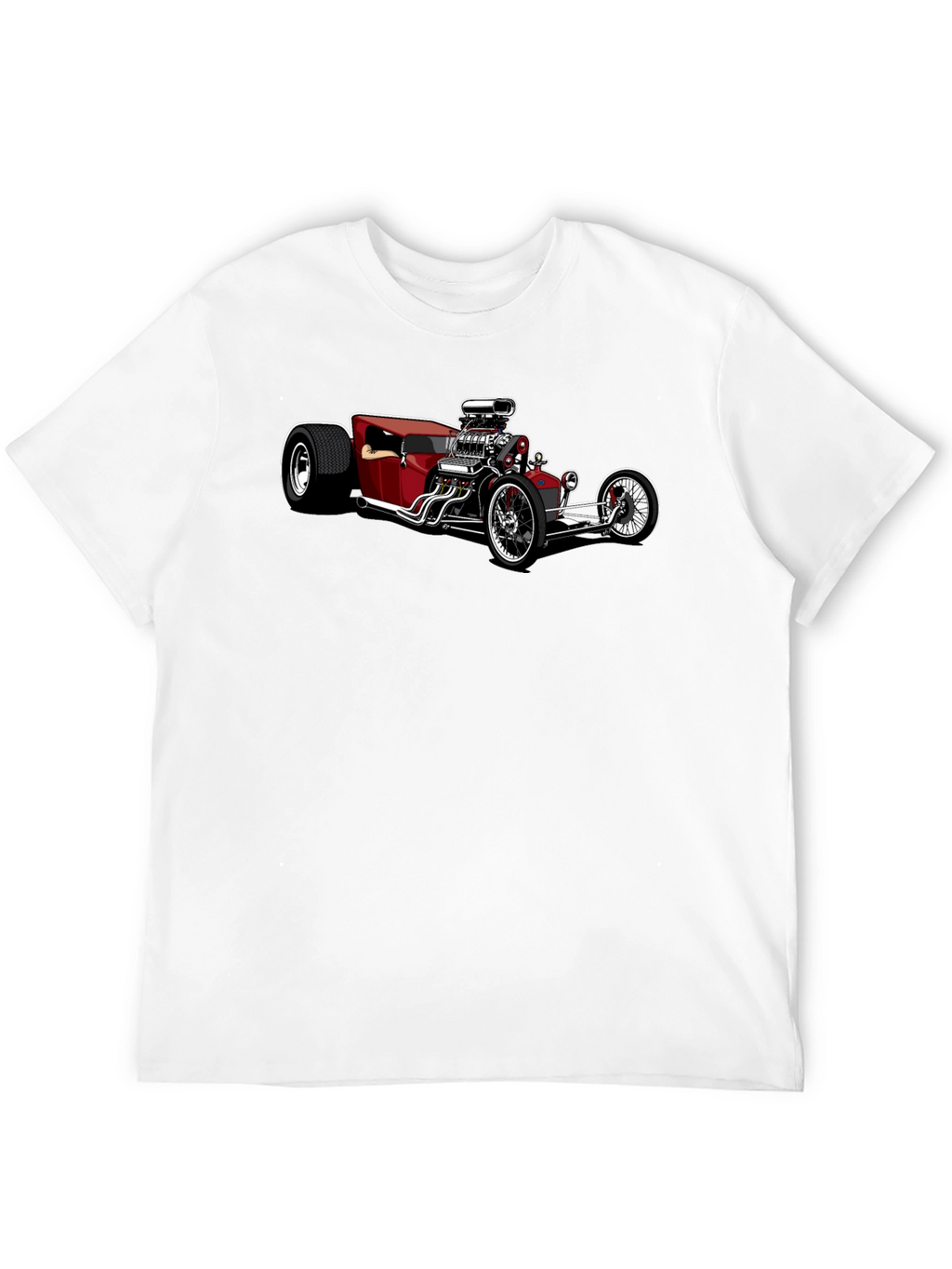 Hot Rod Car Graphic Black T-Shirt