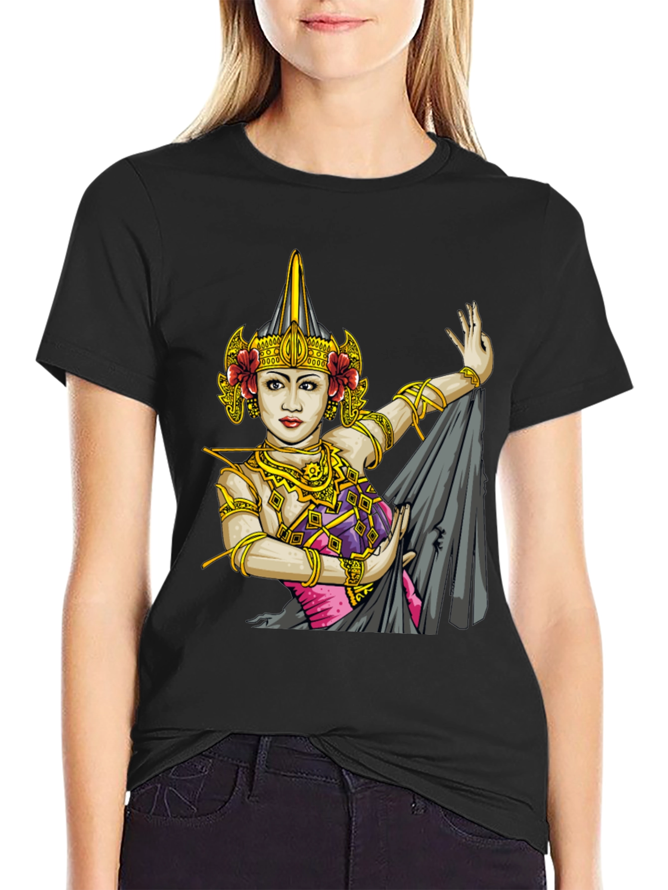 Balinese Dancer Graphic T-Shirt