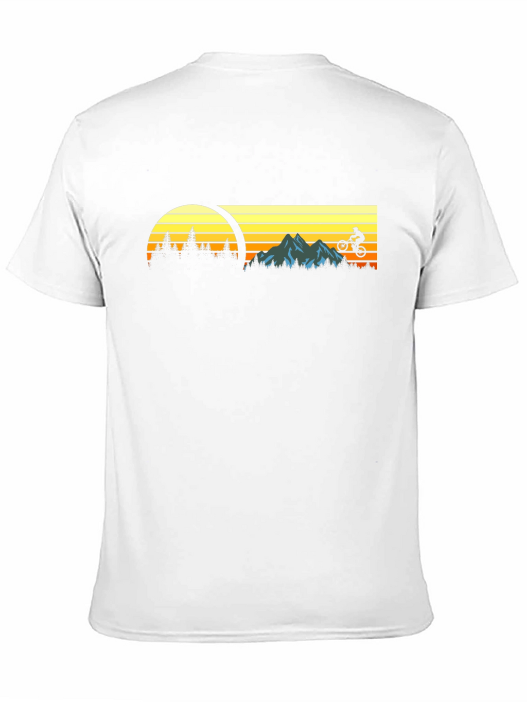 Mountain Biking Sunset Graphic Tee
