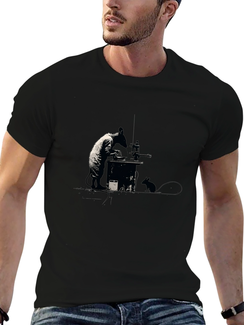 Banksy Rat Artist Graphic Tee