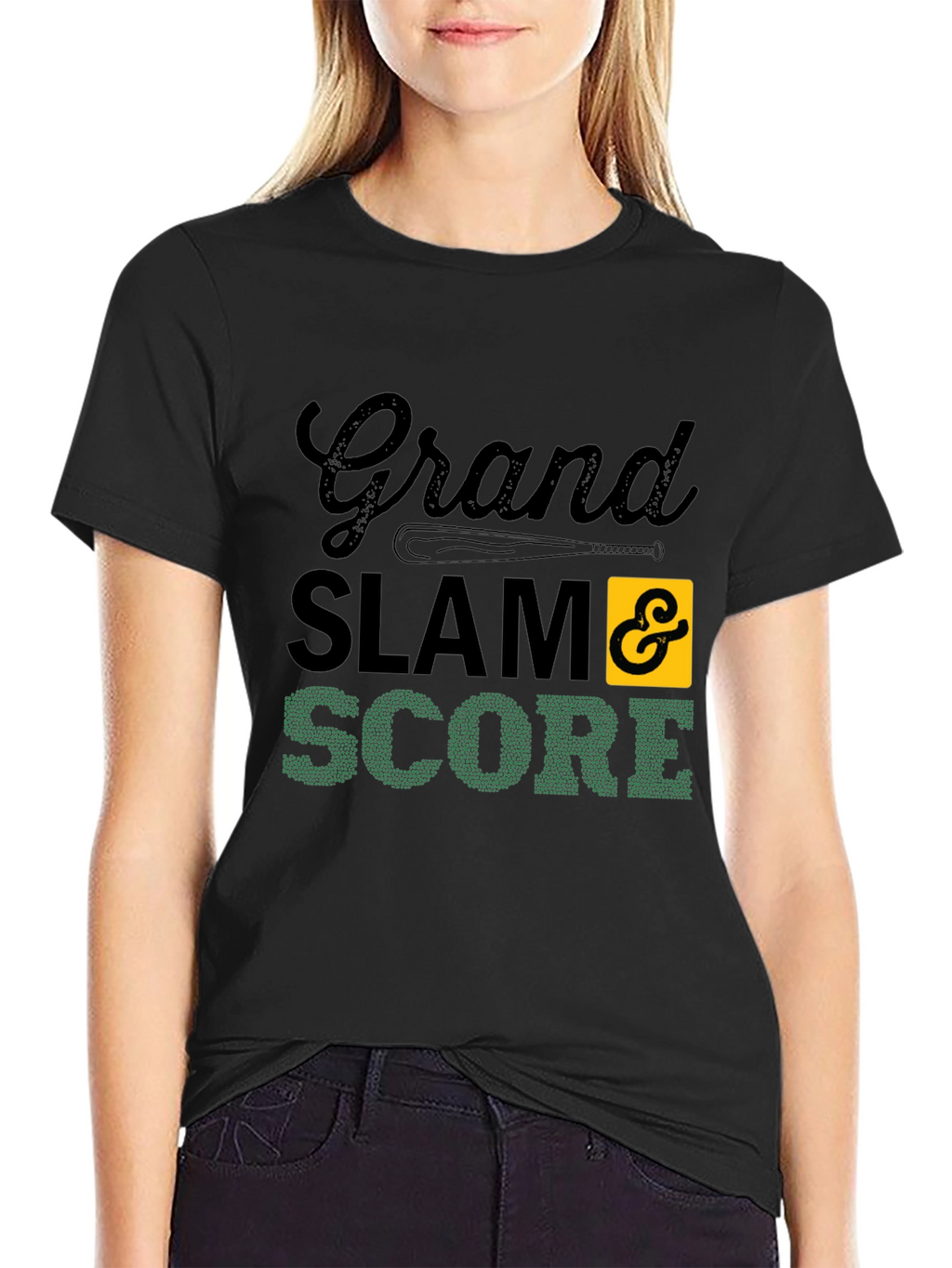 Grand Slam Score Baseball Graphic T-Shirt