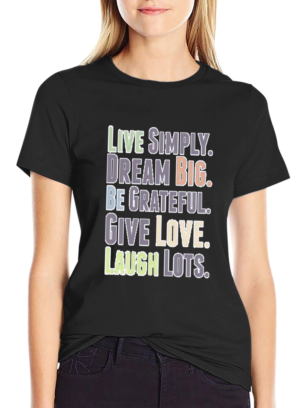 Live Simply Graphic T-Shirt - Inspirational Tee