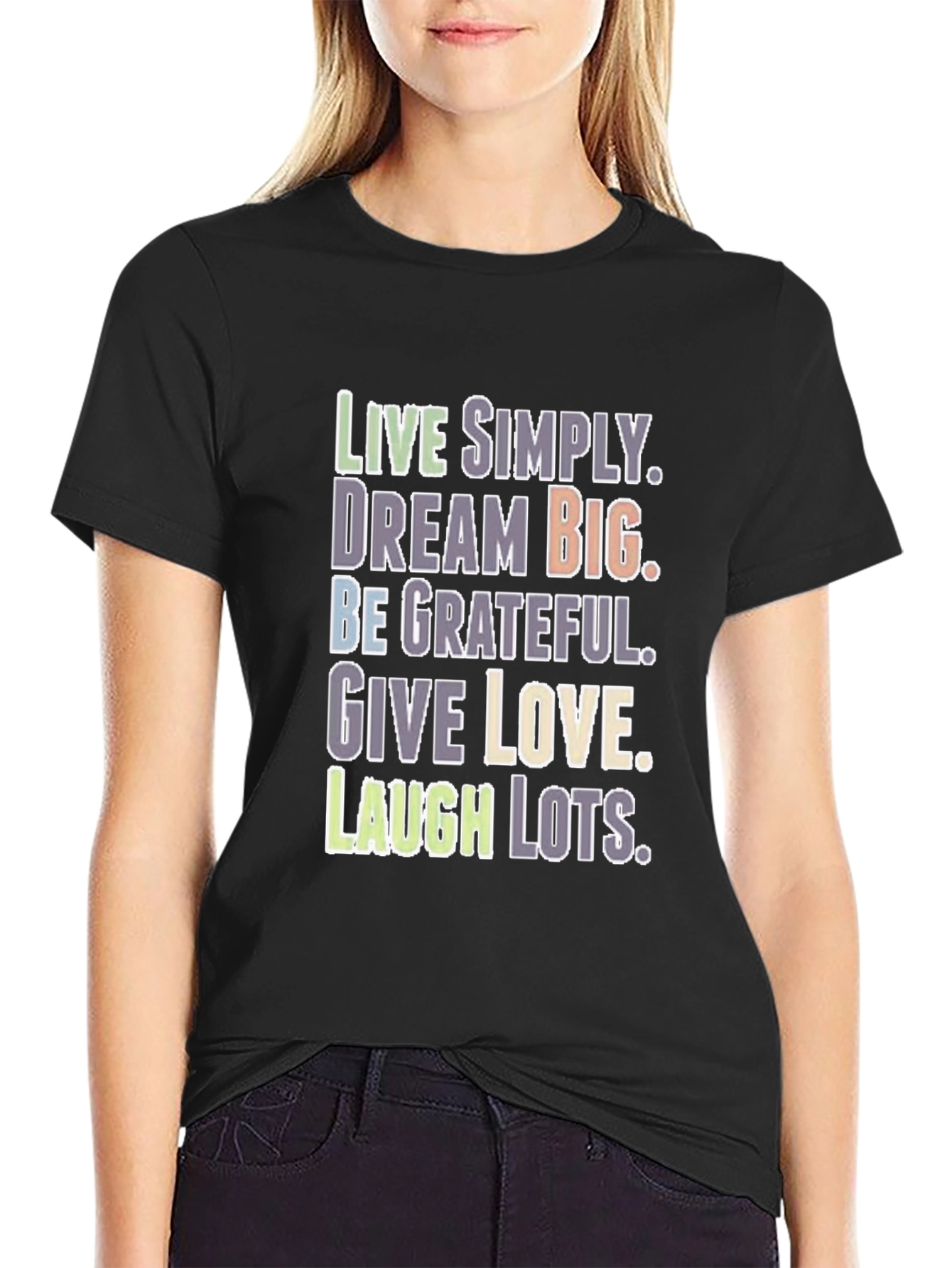 Live Simply Graphic T-Shirt - Inspirational Tee