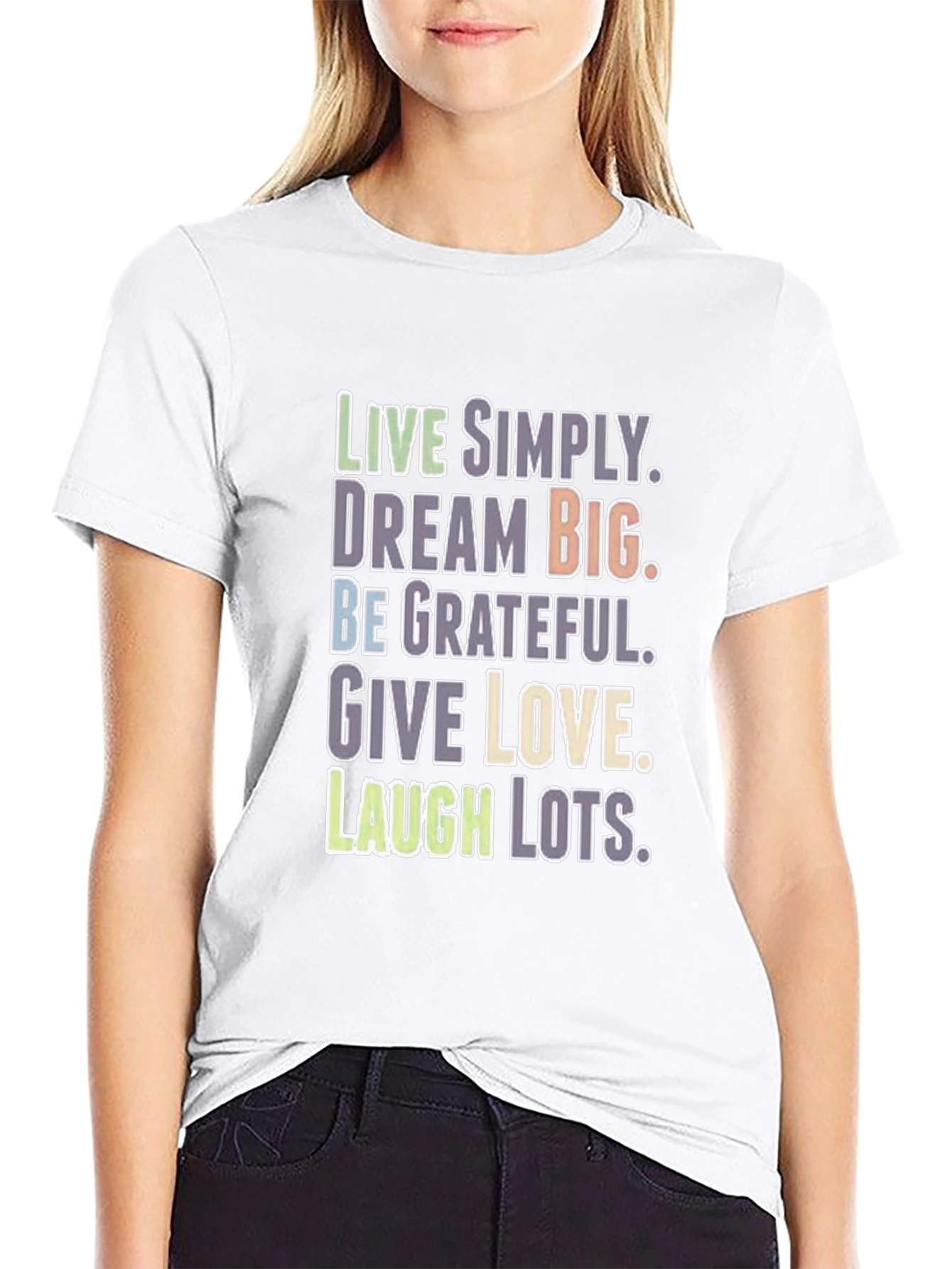 Live Simply Graphic T-Shirt - Inspirational Tee