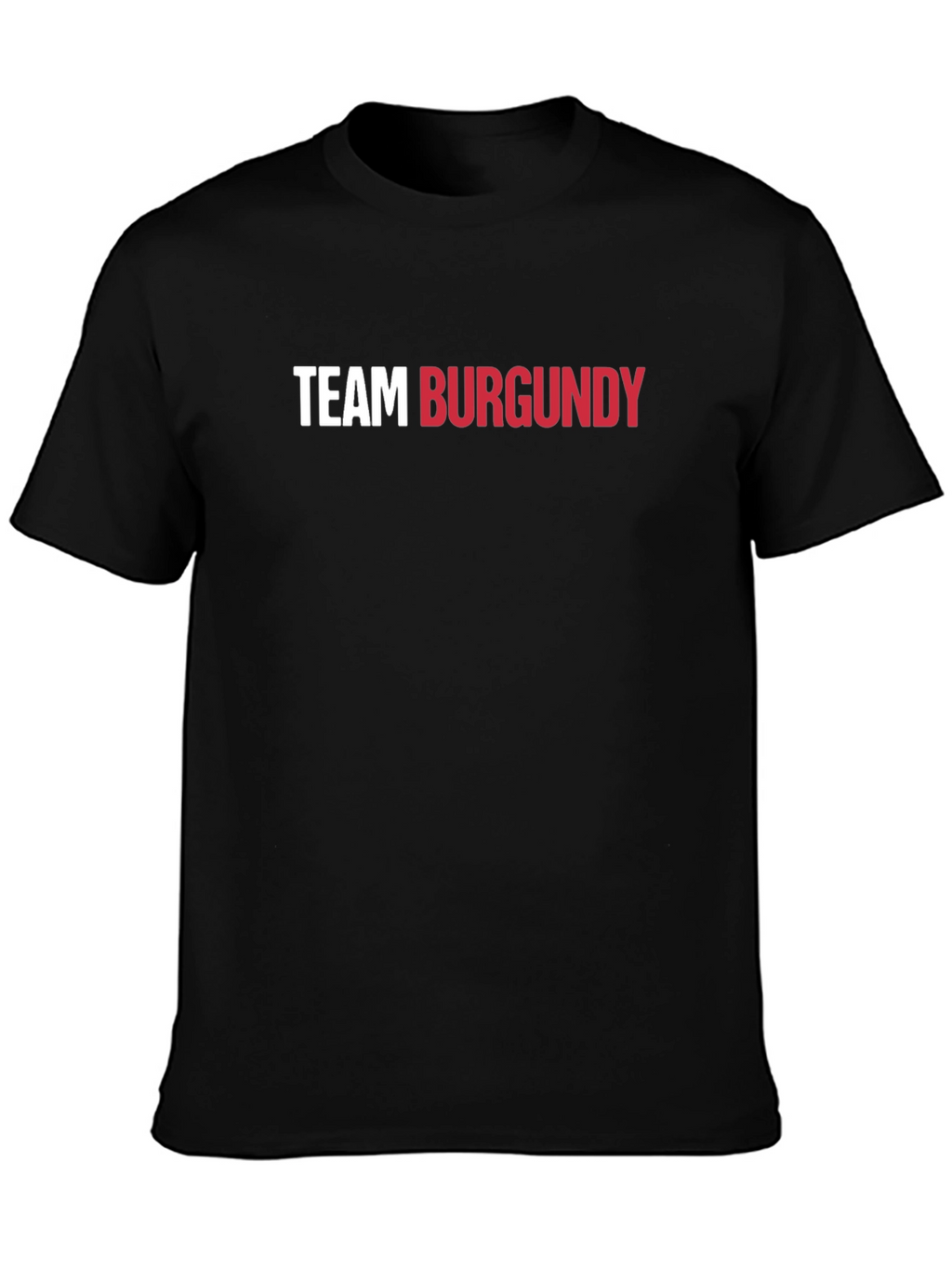 Team Burgundy Graphic Tee - Trendy Crew Neck T-Shirt