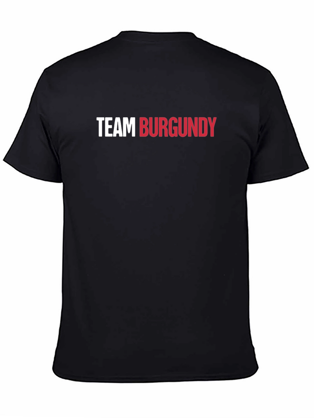Team Burgundy Graphic Tee - Trendy Crew Neck T-Shirt