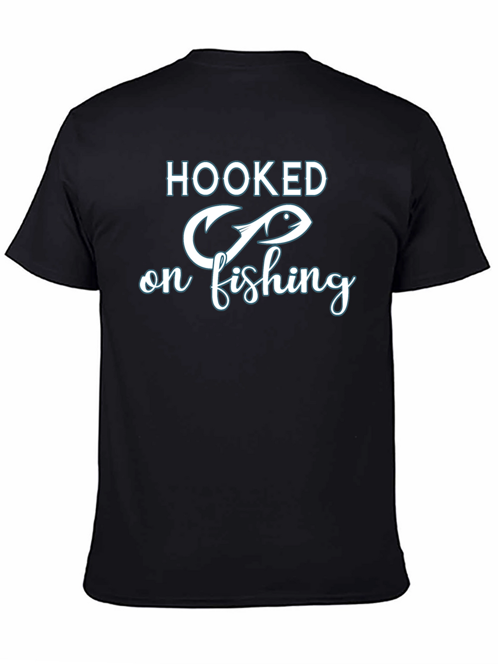 Hooked On Fishing Graphic T-Shirt - Fisherman Tee