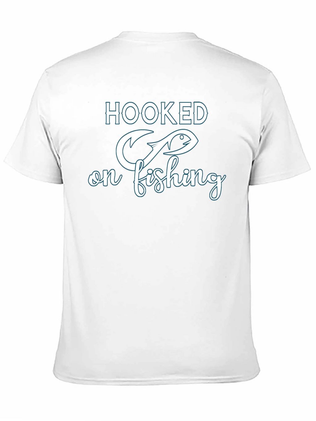 Hooked On Fishing Graphic T-Shirt - Fisherman Tee
