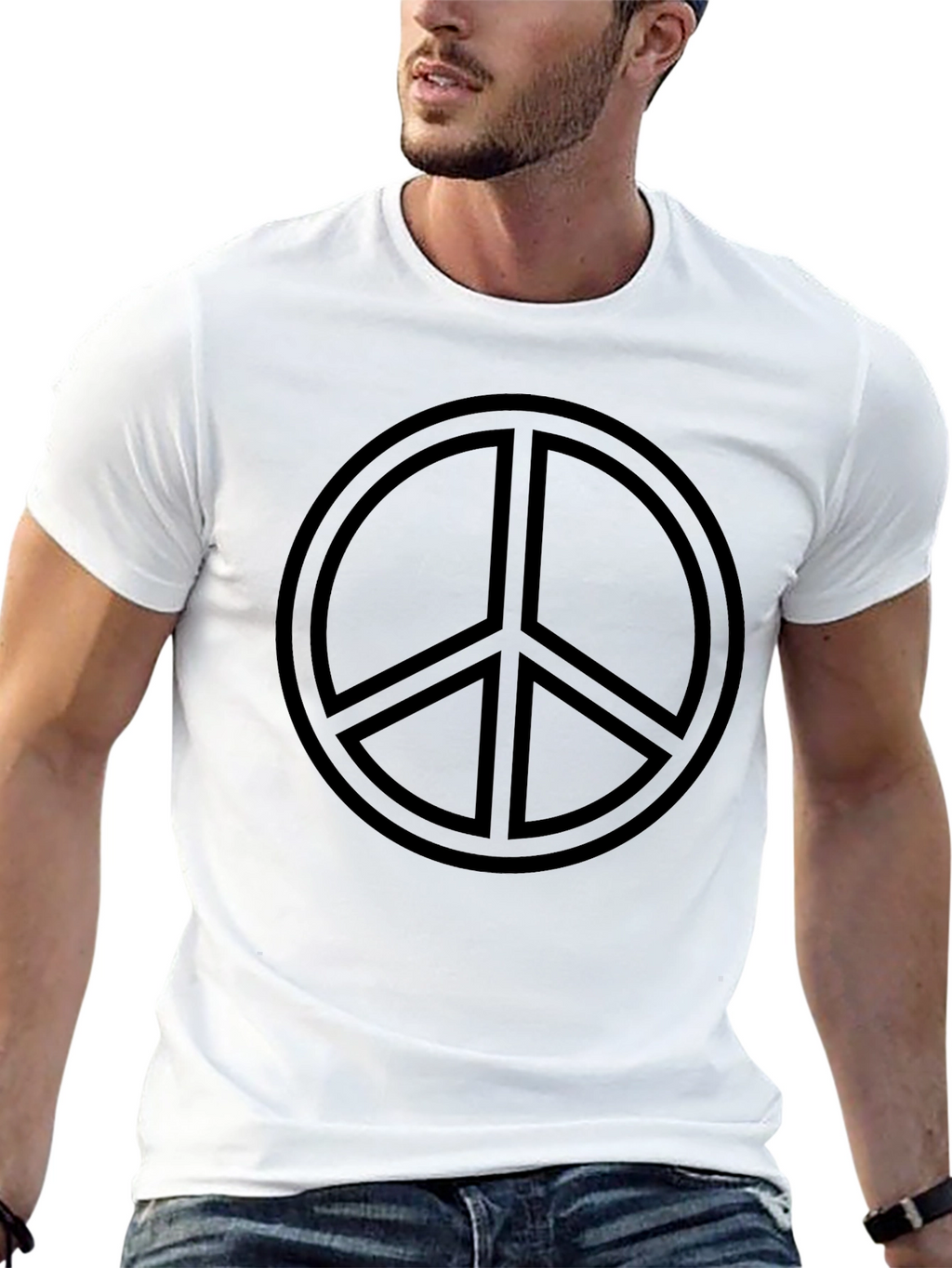 Peace Sign Graphic T-Shirt - Menswear