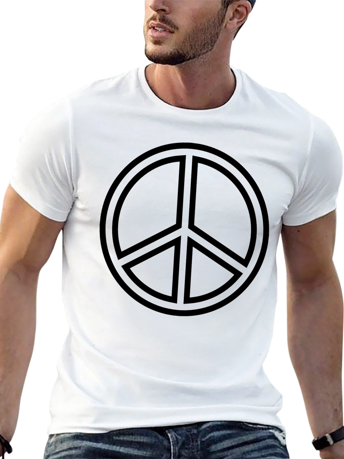 Peace Sign Graphic T-Shirt - Menswear