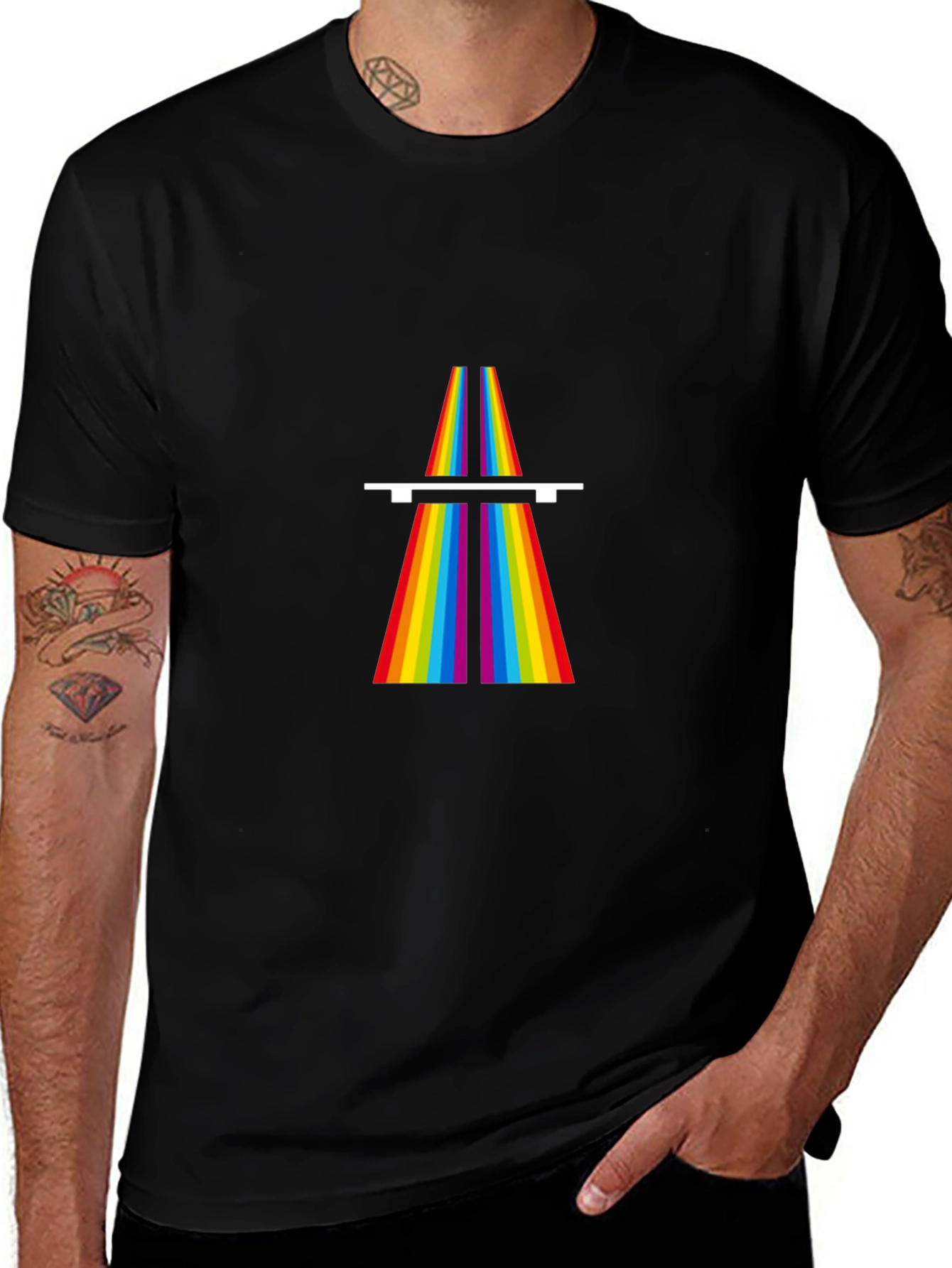 Rainbow Prism Tee - Classic Design