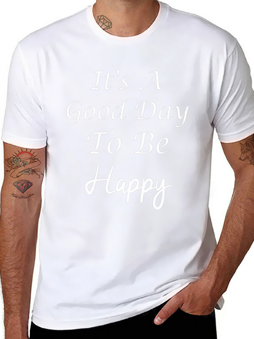 Its A Good Day To Be Happy Black T-Shirt
