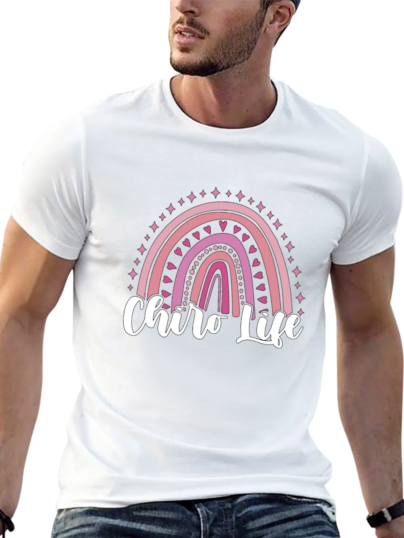 Chiro Life Rainbow Graphic T-Shirt